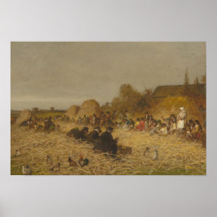Eastman Johnson - Husking Bee, Island of Nantucket Poster