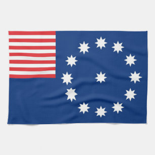 Easton city flag state america Pennsylvania Tea Towel