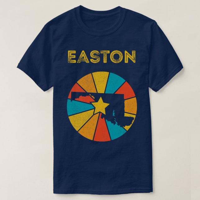 Easton Maryland Vintage Distressed Souvenir 1 T-Shirt (Design Front)