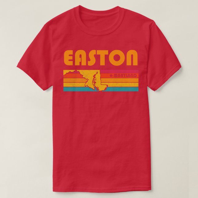 Easton Maryland Vintage Distressed Souvenir T-Shirt (Design Front)