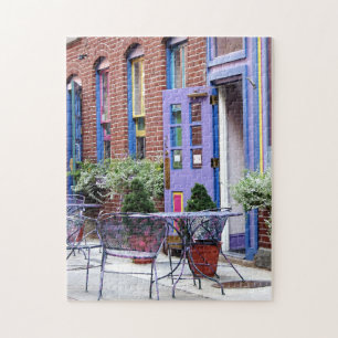Easton PA - Outdoor Seating Jigsaw Puzzle