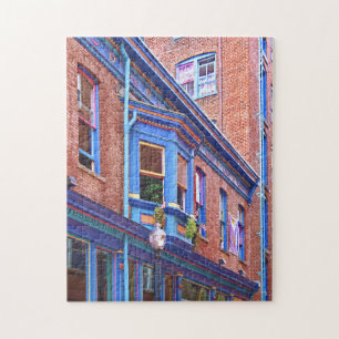Easton PA - Street With Bay Window Jigsaw Puzzle