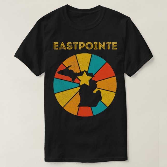 Eastpointe Michigan Vintage Distressed Souvenir 1 T-Shirt (Design Front)