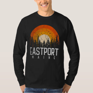 Eastport Maine ME  Retro Style Vintage 70s 80s 90s T-Shirt