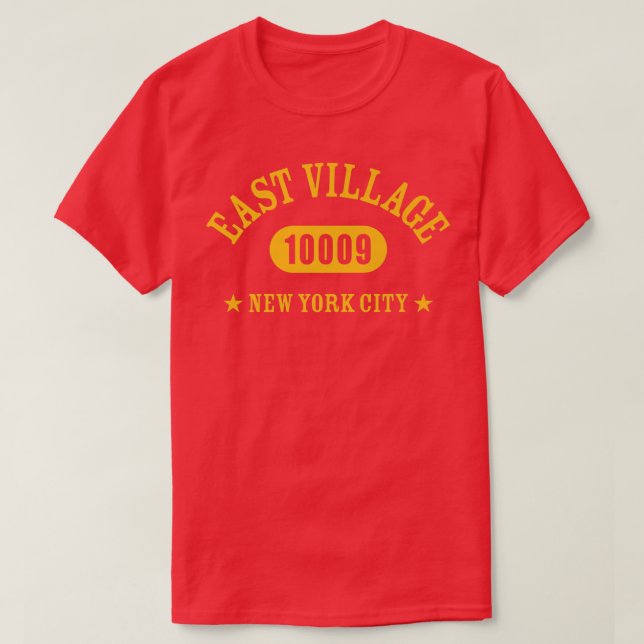 EASTVILLAGE NEW YORK CITY 10009NYC Athletic Design T-Shirt (Design Front)