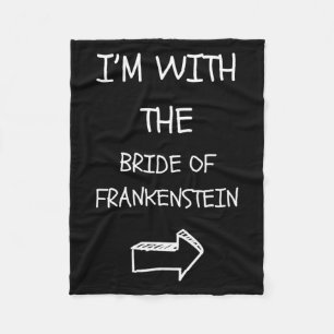 Easy Adult Halloween Costume I'm With Bride Of Fra Fleece Blanket