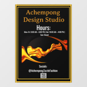 Easy-Apply Luxury: Achempong Residue-Free Store HR Window Cling