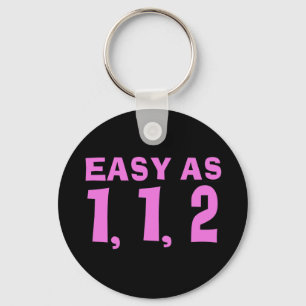 Easy as 1,1,2.... Fibonacci Key Ring