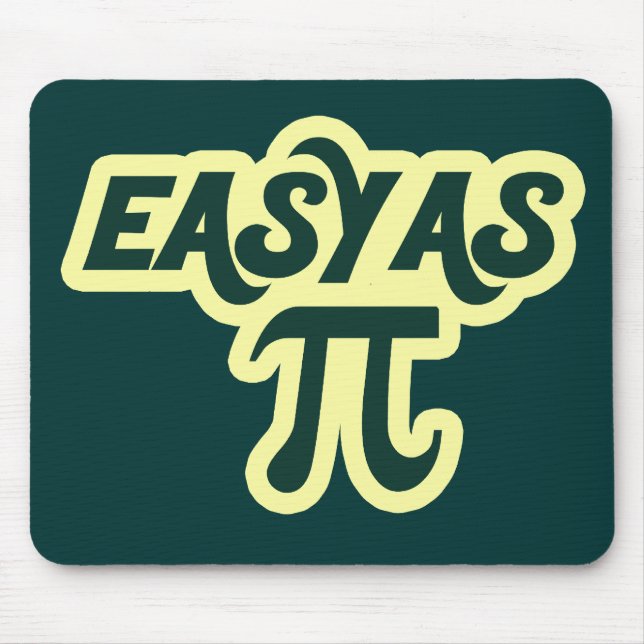 Easy as Pi Day Mouse Mat (Front)