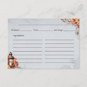 Easy as Pie Basic Recipe Card