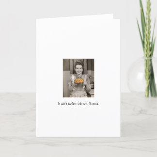 Easy as Pie Blank Greeting Card