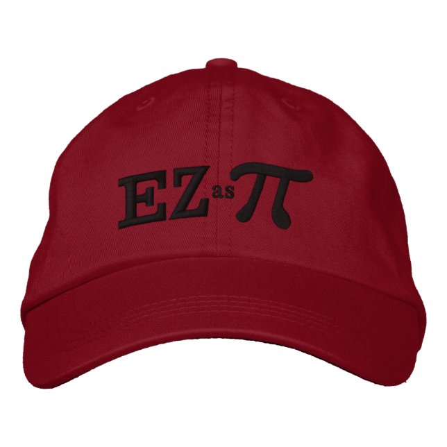 Easy as Pie with Pi Embroidered Hat (Front)