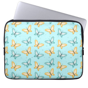 Easy Butterfly Nail Art Laptop Sleeve