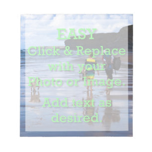 Easy Click & Replace Image to Create Your Own Notepad