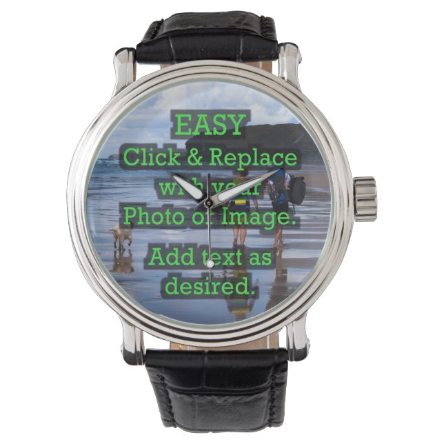 Easy Click & Replace Image to Create Your Own Watch (Front)