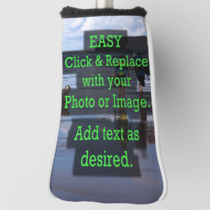 Easy Click & Replace Vertical Image to Create Own Golf Head Cover