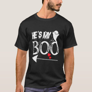 Easy Couple Halloween Costumes He's My Boo Matchin T-Shirt