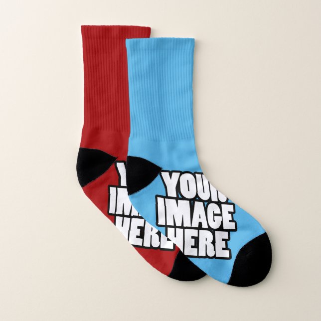Easy Create Your Own Unique Personalised Socks (Pair)
