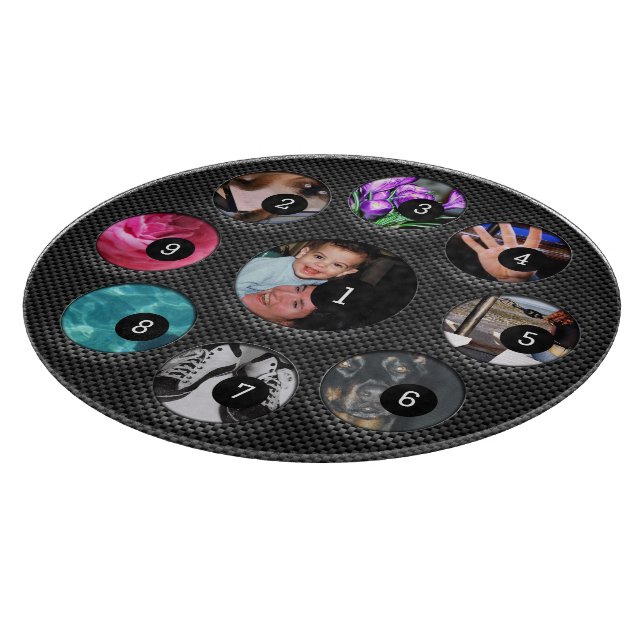 Easy Create Your Own with 9 photos Have Fun! Cutting Board (Corner)