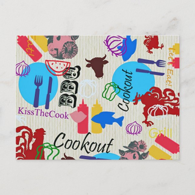 Easy Custom Cookout Invitation - (Front)