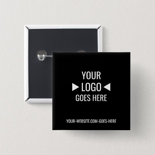 Easy Custom Corporate Business Logo 15 Cm Square Badge (Front & Back)