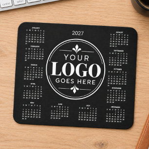 Easy Custom Corporate Business Logo 2027 Calendar Mouse Mat
