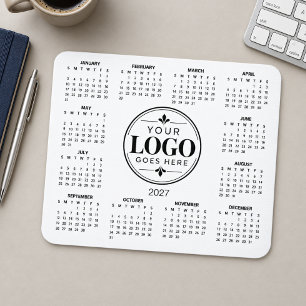 Easy Custom Corporate Business Logo 2027 Calendar Mouse Mat