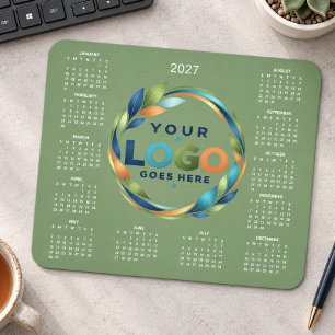 Easy Custom Corporate Business Logo 2027 Calendar Mouse Mat