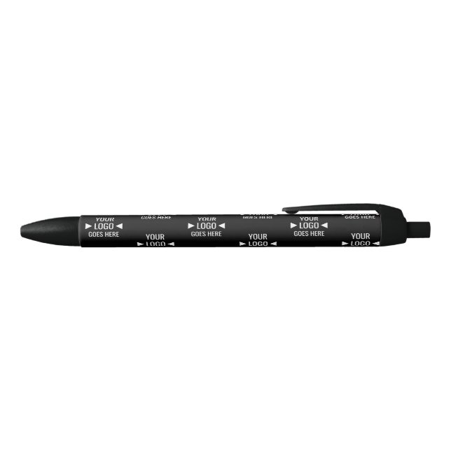Easy Custom Corporate Business Logo Pattern Black Ink Pen (Top)