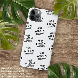 Easy Custom Corporate Business Logo Pattern iPhone 15 Pro Max Case