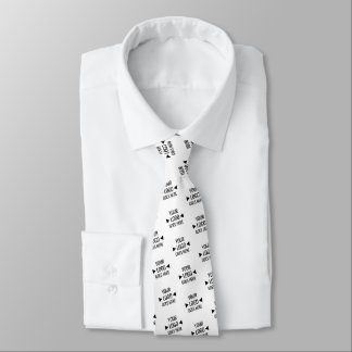 Easy Custom Corporate Business Logo Pattern Tie