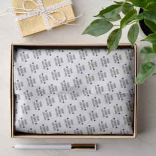 Easy Custom Corporate Business Logo Pattern Tissue Paper