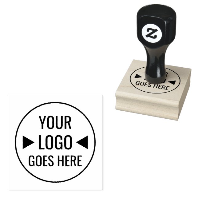 Easy Custom Corporate Business Logo Rubber Stamp (Stamped)