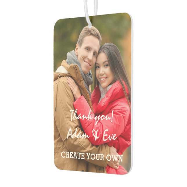 Easy Custom Event Photo Template Car Air Freshener (Left)