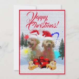 Easy Custom Funny Labrador Yappy Christmas Card