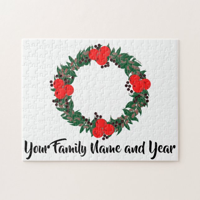 Easy Custom Holiday Gift Jigsaw Puzzle (Horizontal)
