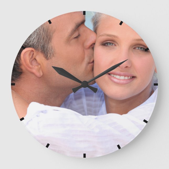 Easy Custom Photo Acrylic Wall Clock (Front)