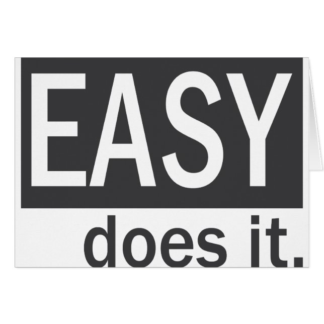 EASY does it (Front Horizontal)