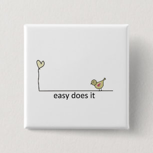 easy does it 15 cm square badge