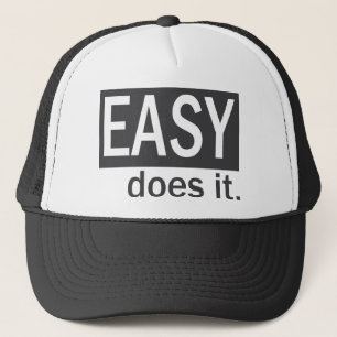 Easy Does It Drk Gry/White Trucker Hat
