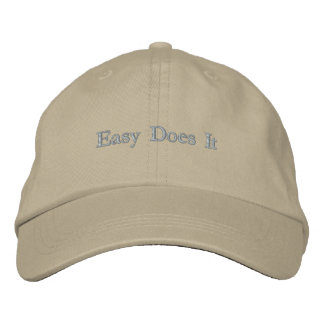 Easy Does It Minimalist Embroidered Hat