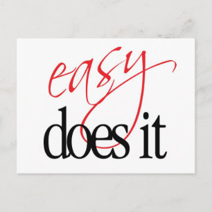 easy does it postcard
