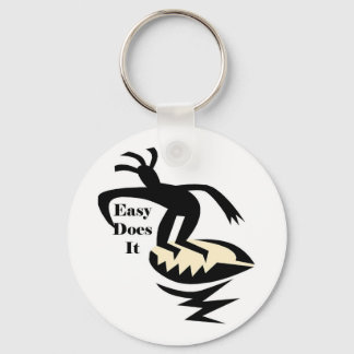Easy Does It Surfer Key Chain