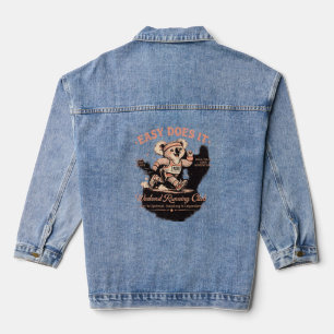 Easy Does It Weekend Running Club Retro Koala Tee Denim Jacket