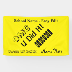 Easy Edit OMG Congrats Banner