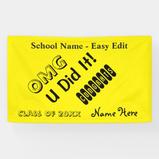 Easy Edit OMG Congrats Banner