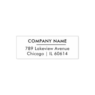 Easy Editable Business Company Return Address Self-inking Stamp