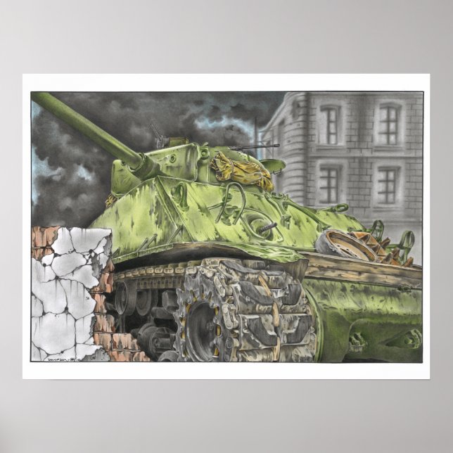 Easy Eight Sherman Poster (Front)