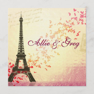 Easy, Elegant French themed invitation template