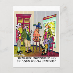 Easy For You To Say Give Me Liberty or Death Postcard